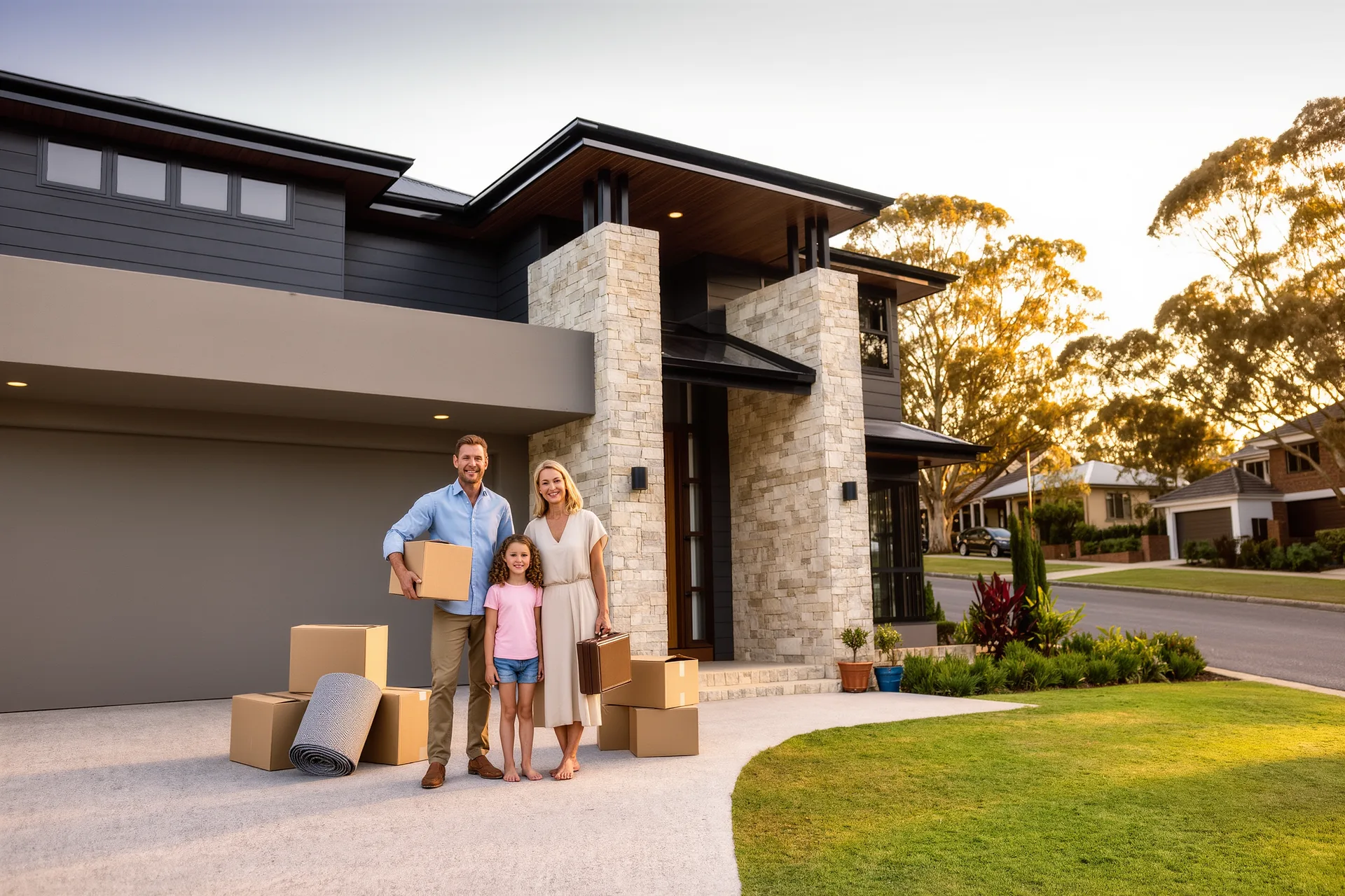 New home with family