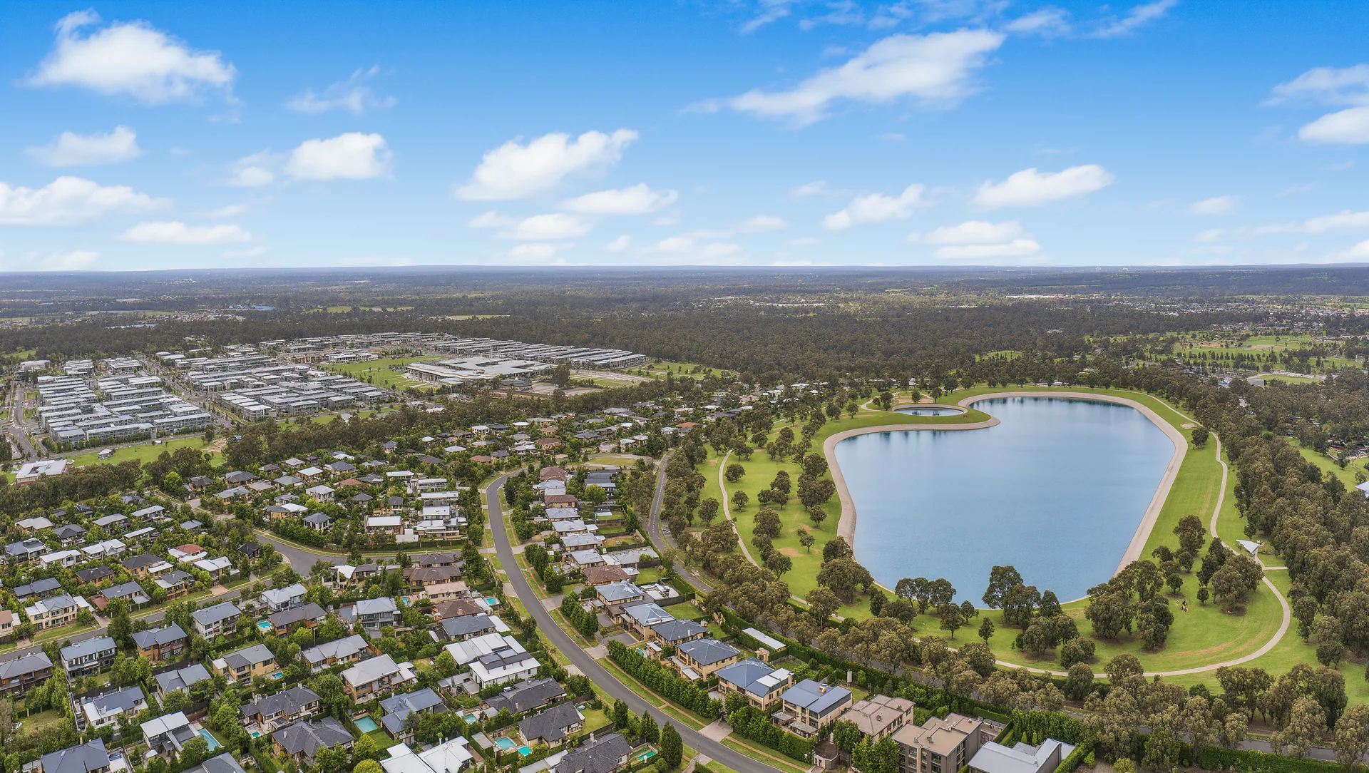 Aerial impression of Greenvale North community